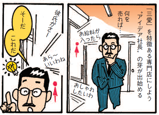 画像:中段のトイレの話のあたり