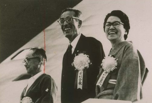 画像：「リコー三愛グループ合同運動会」 この日が社員の前へ姿を見せた最後になる （1968年11月）